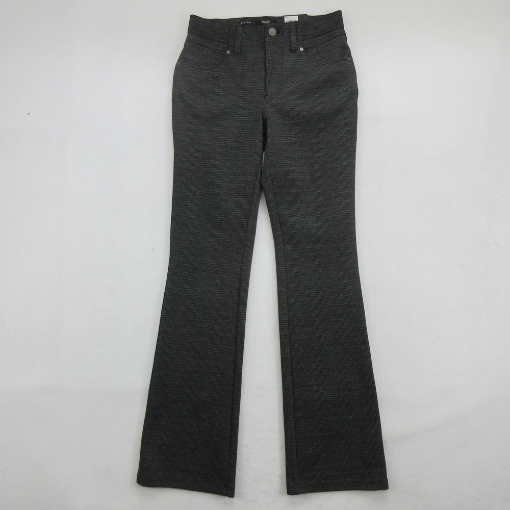 Simply Vera Vera Wang Women's Pants Size S Bootcut High Rise Gray Textured New